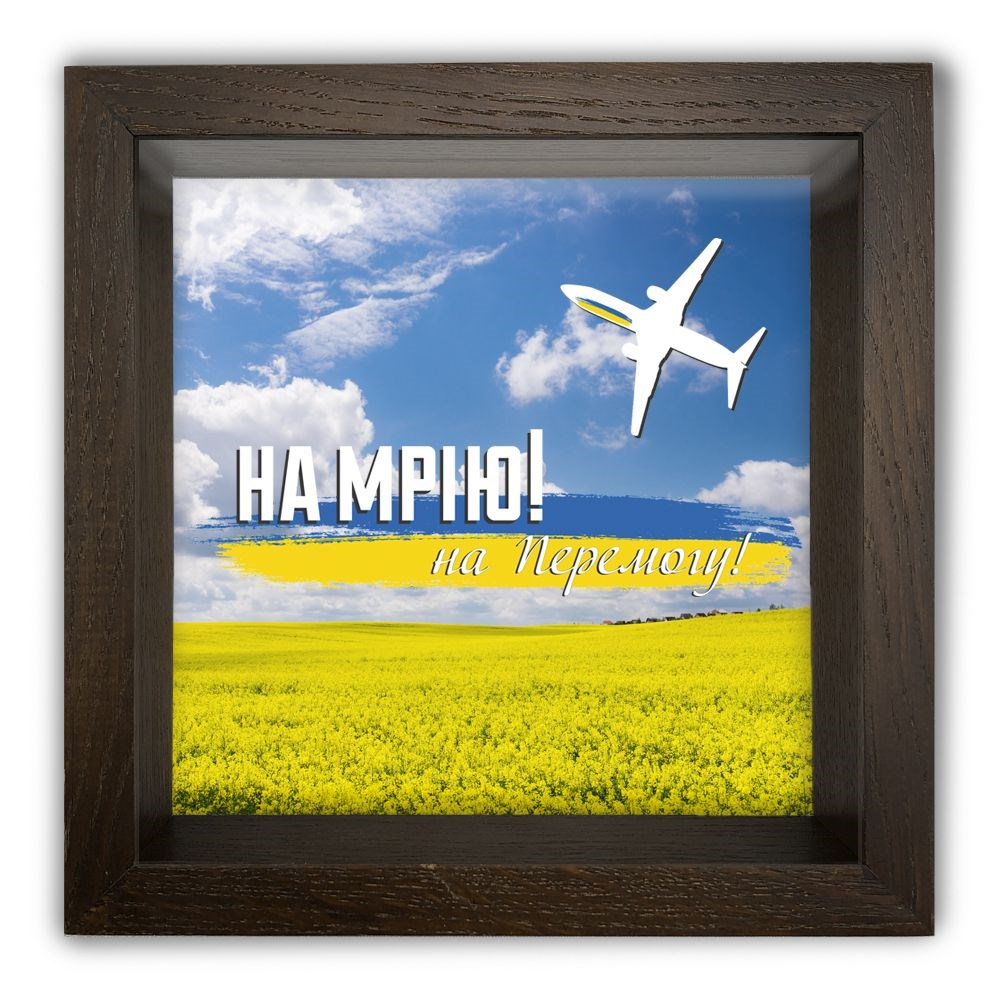 Деревянная копилка, коричневая 